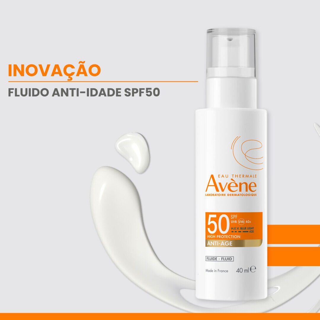 AVENE  Protetor Solar Fluído Anti-Idade SPF50 - 40ml