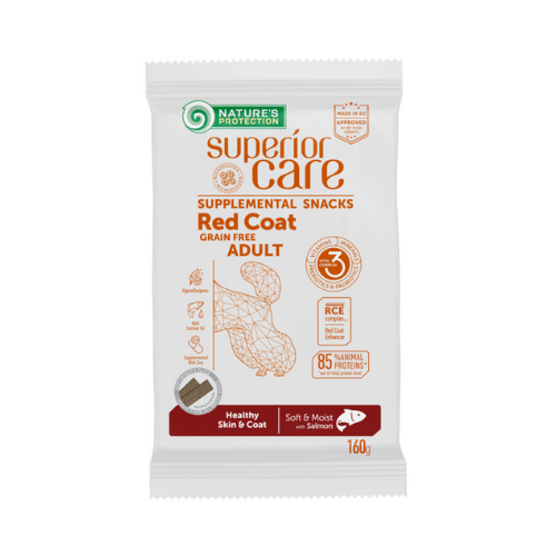 Salgadinho Nature's Protection com Salmão Hipoalergênico para Pele e Pelagem 160g
