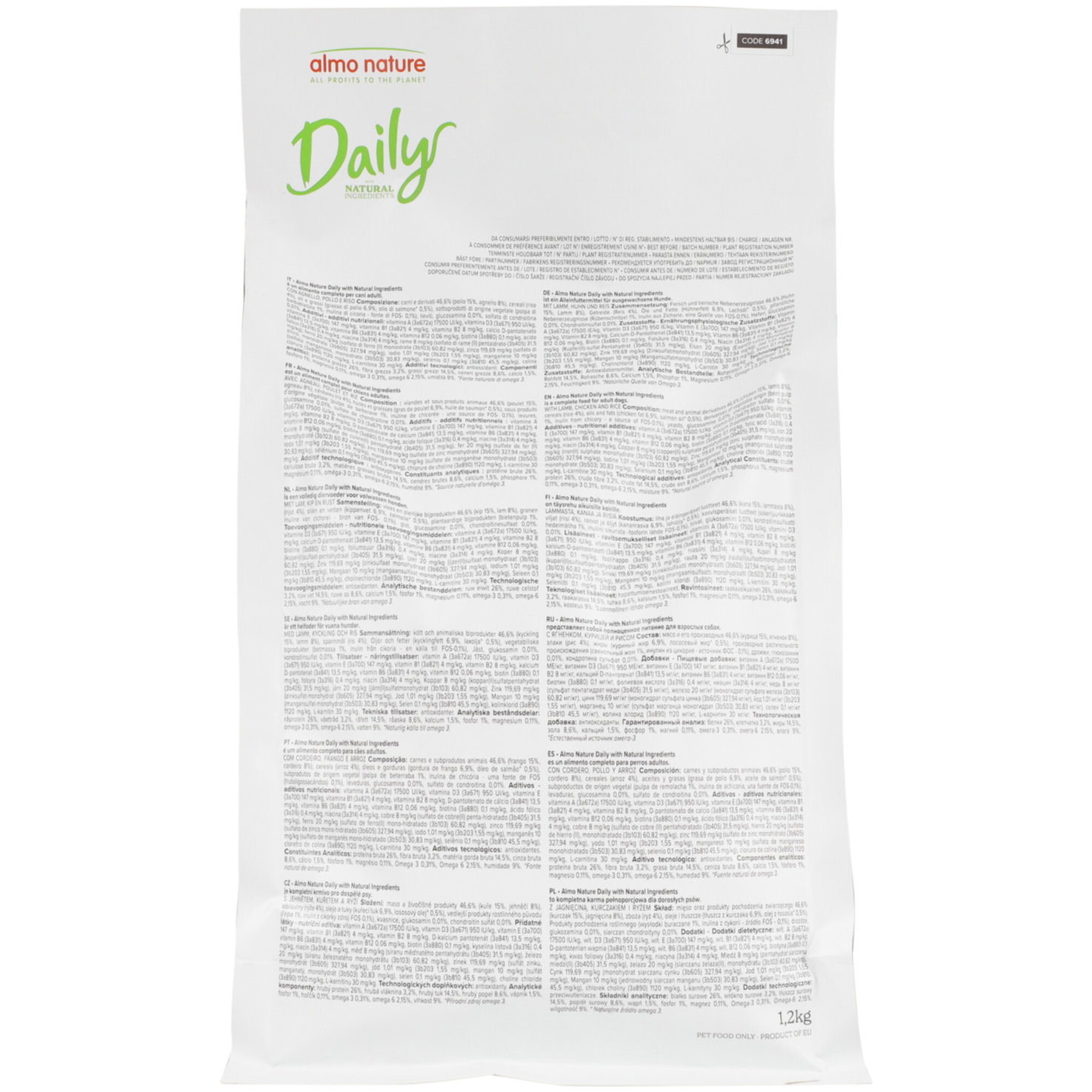 Almo Natural Daily Hunde Trockenfutter Lamm