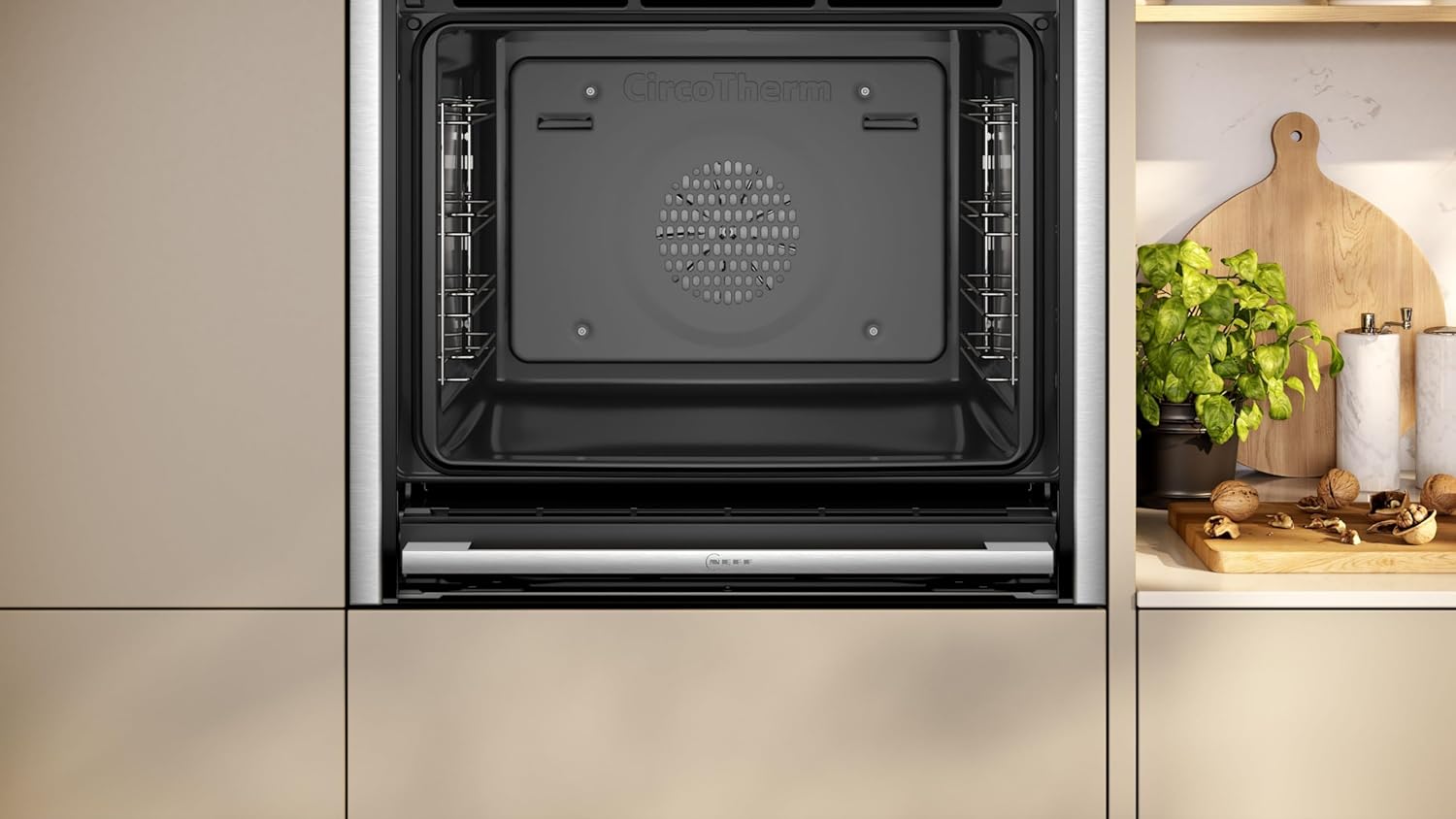NEFF B64CS31N0, N 90, Einbau-Backofen, Integrierbarer Backofen 60 x 60cm, Slide&Hide, Full Touch TFT-Display, Automatikprogramme, Soft Open & Close, Edelstahl