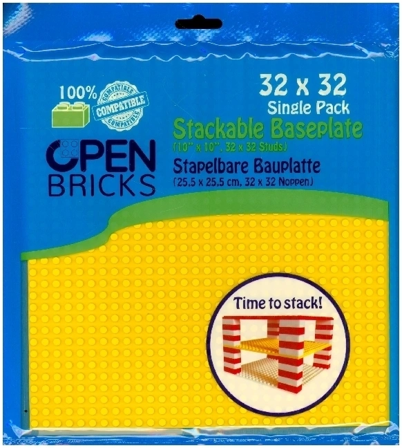Open Bricks - Open Bricks Baseplate 32 x 32 black