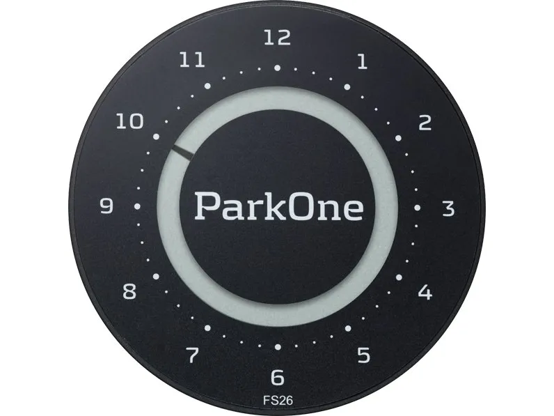 ParkOne 2 FS26 Parkeringsskive - Carbon Sort