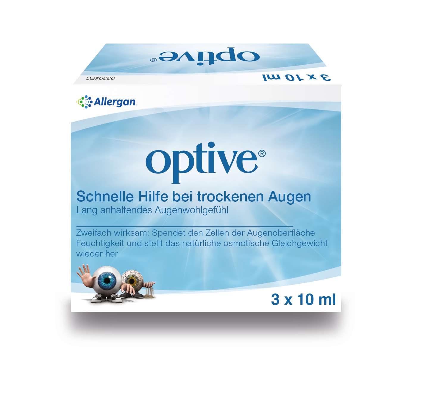 OPTIVE Augen-Pflegetropfen<br>3 × 10 ml, Flasche, Augentropfen, Lösung
