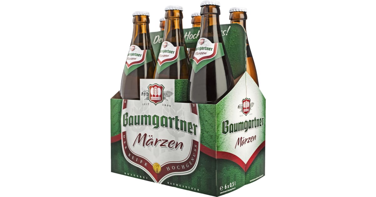 Baumgartner Märzen Tray 6x 0,5 Liter (Mehrweg)