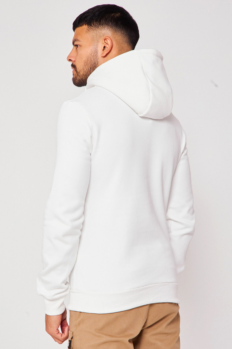 Sweat demi-zip blanc Brentiny