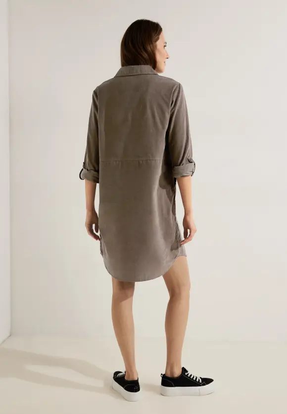 Babycord Kleid - sporty taupe
