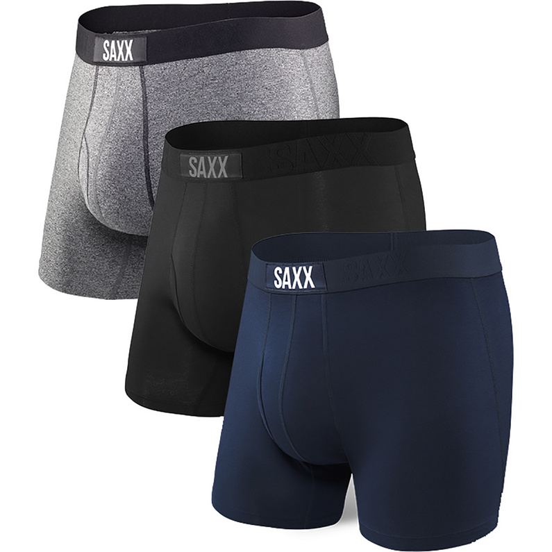 Saxx Underwear Herren Ultra Boxer Brief Fly 3er Pack