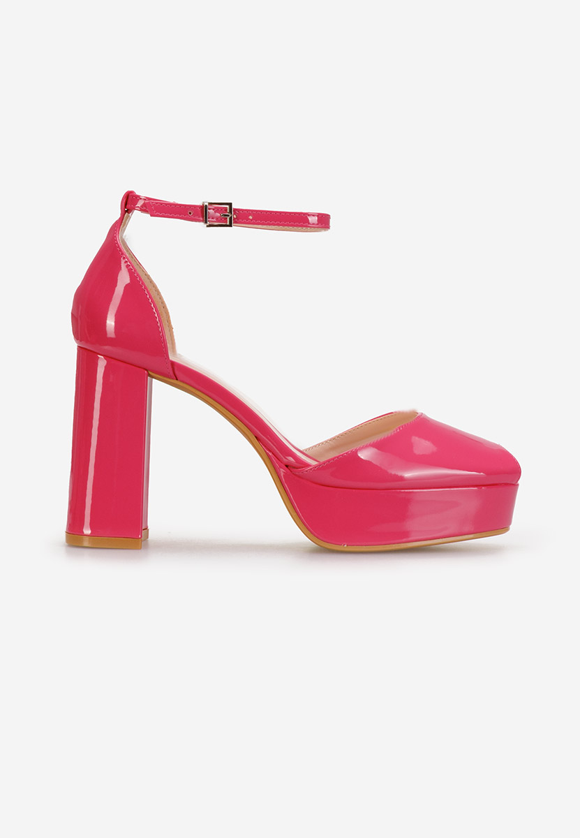 Chaussures à talon épais et plateforme fuchsia Nixa