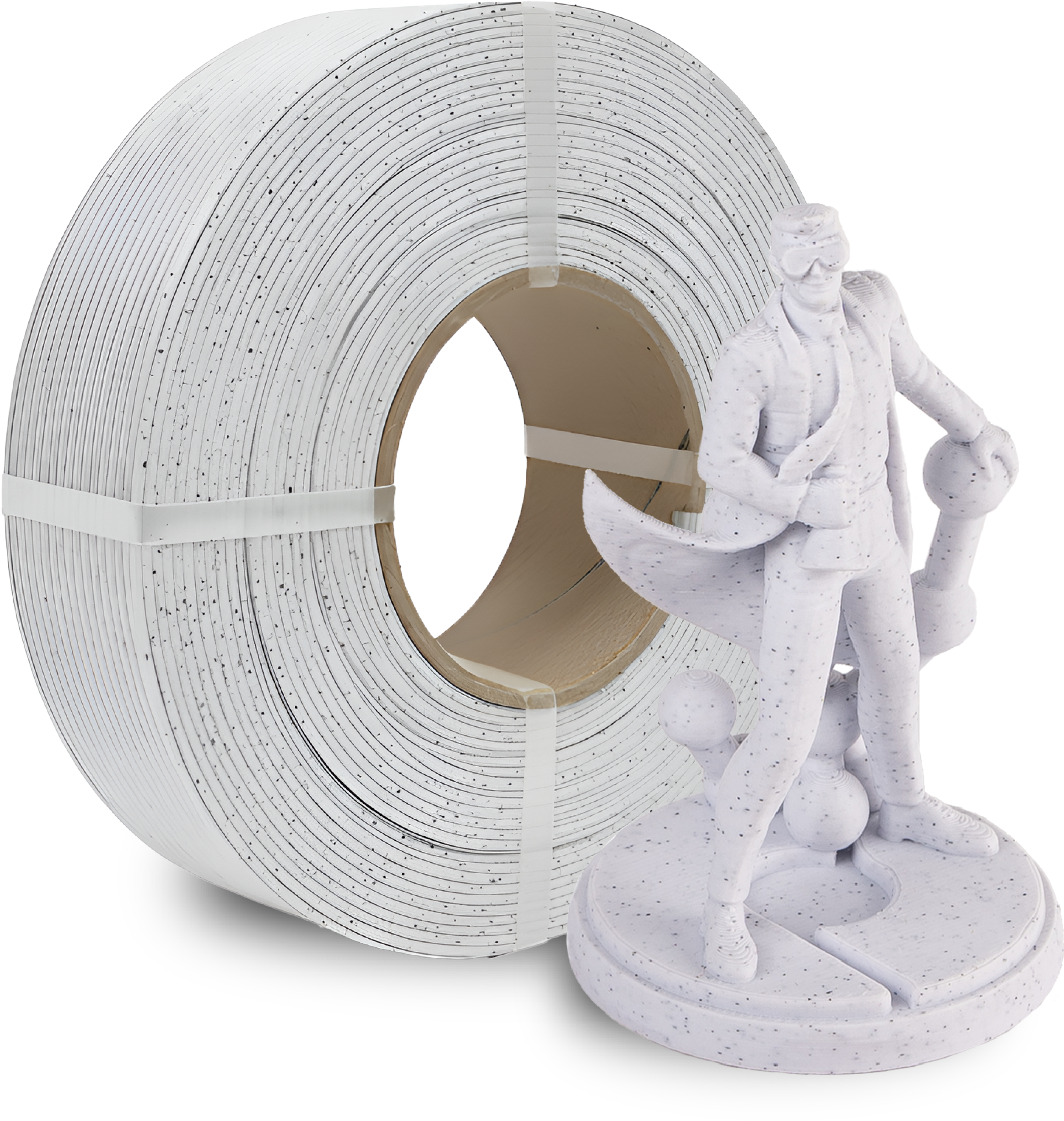 Polymaker  Panchroma™ PLA Refill Marble White, 1,75 mm / 1000 g    Marmor-Optik in White für einzigartige 3D Druckkunst, ohne Spule