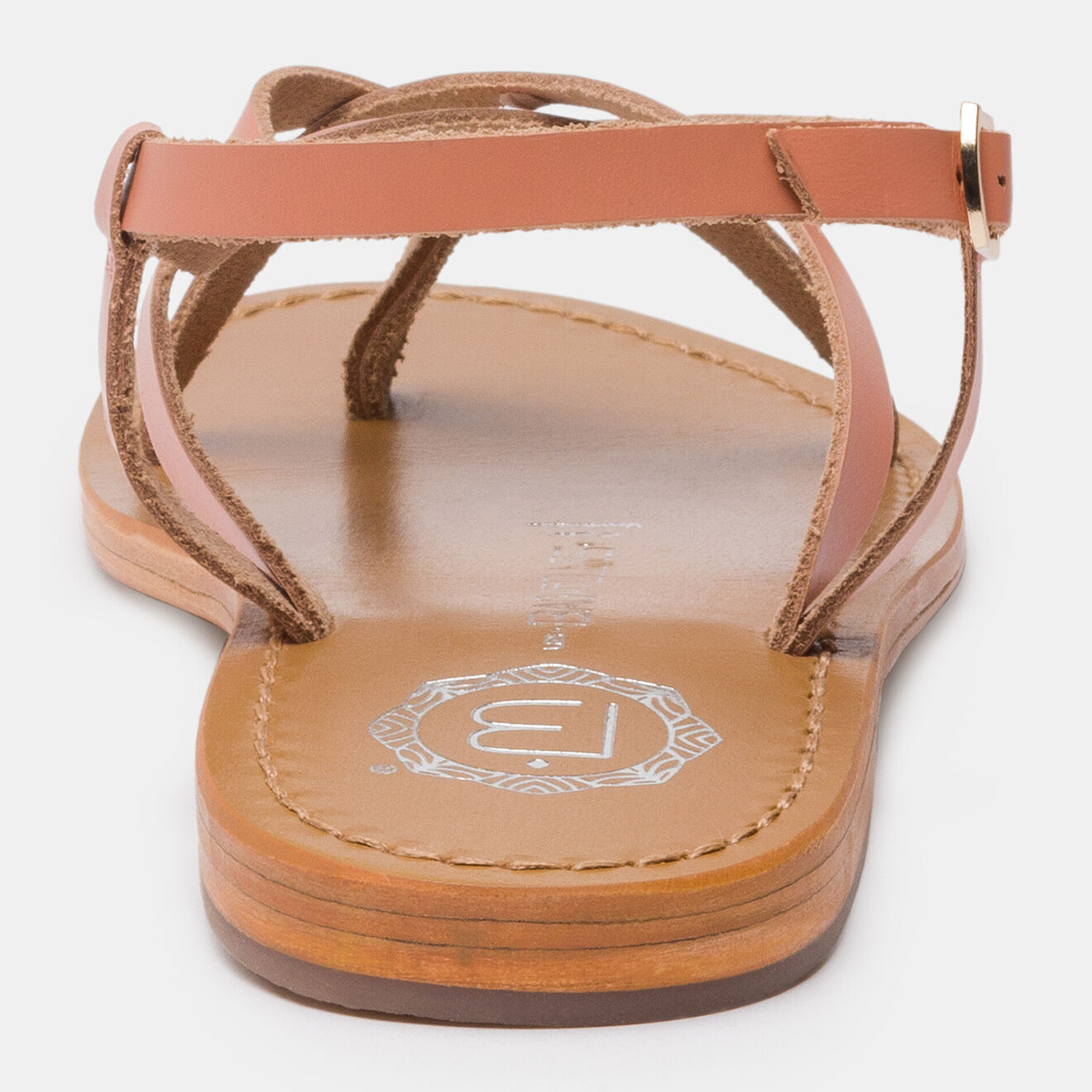 Les Bagatelles Sandales en Cuir Morris rose/marron