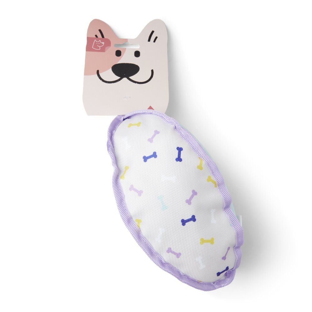 Jouet pour chien en polyester et coton bleu L.23x12xH.12 cm