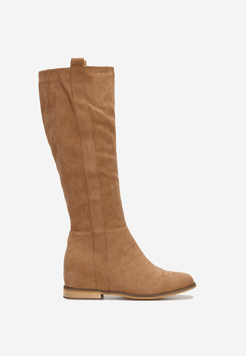 Bottes compensée femme chameau Lanella