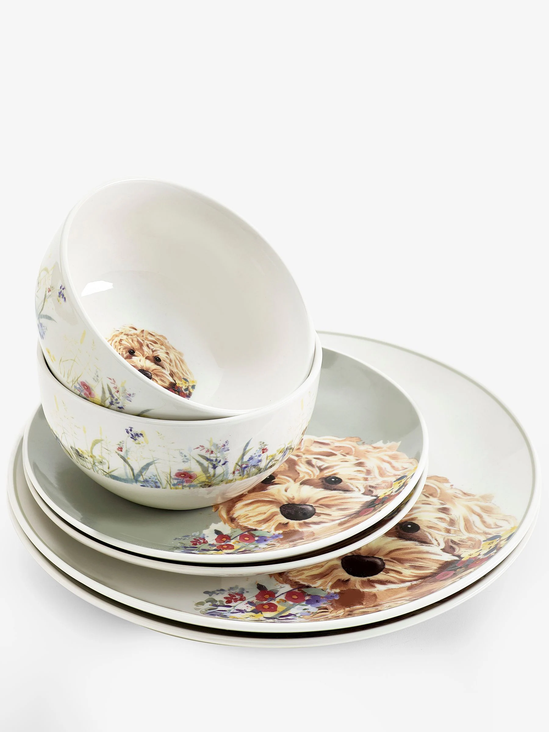 12-delige charlie de cockapoo-dinerset
