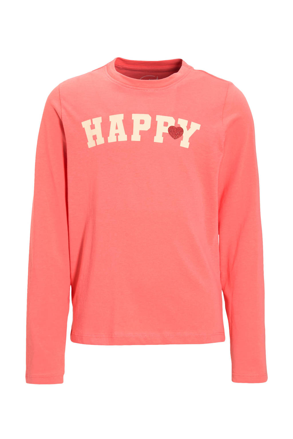anytime longsleeve met printopdruk roze