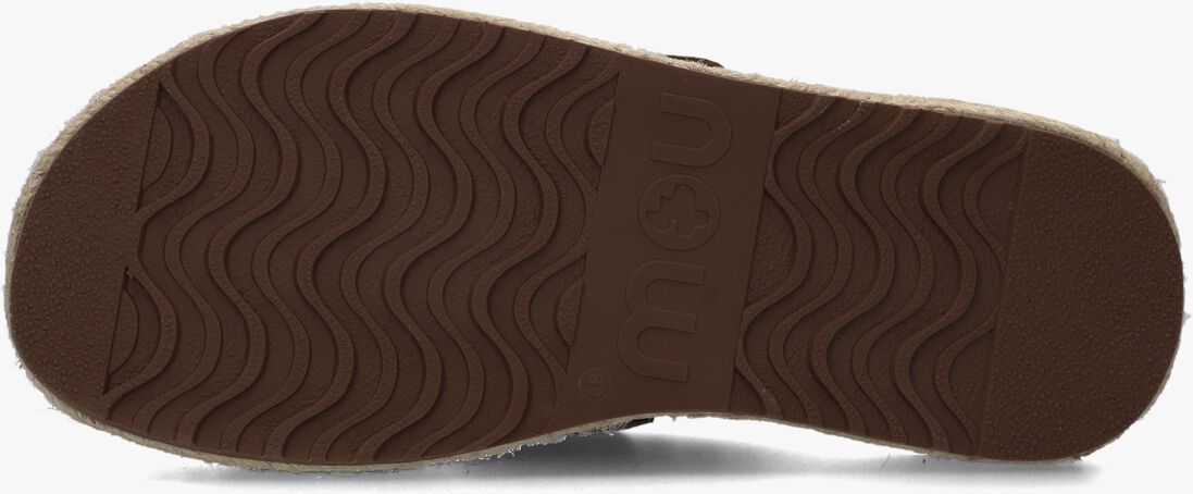 bruine mou instappers jute clog plain sue