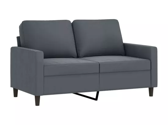 Ensemble de canapés 4 pcs avec coussins gris foncé velours