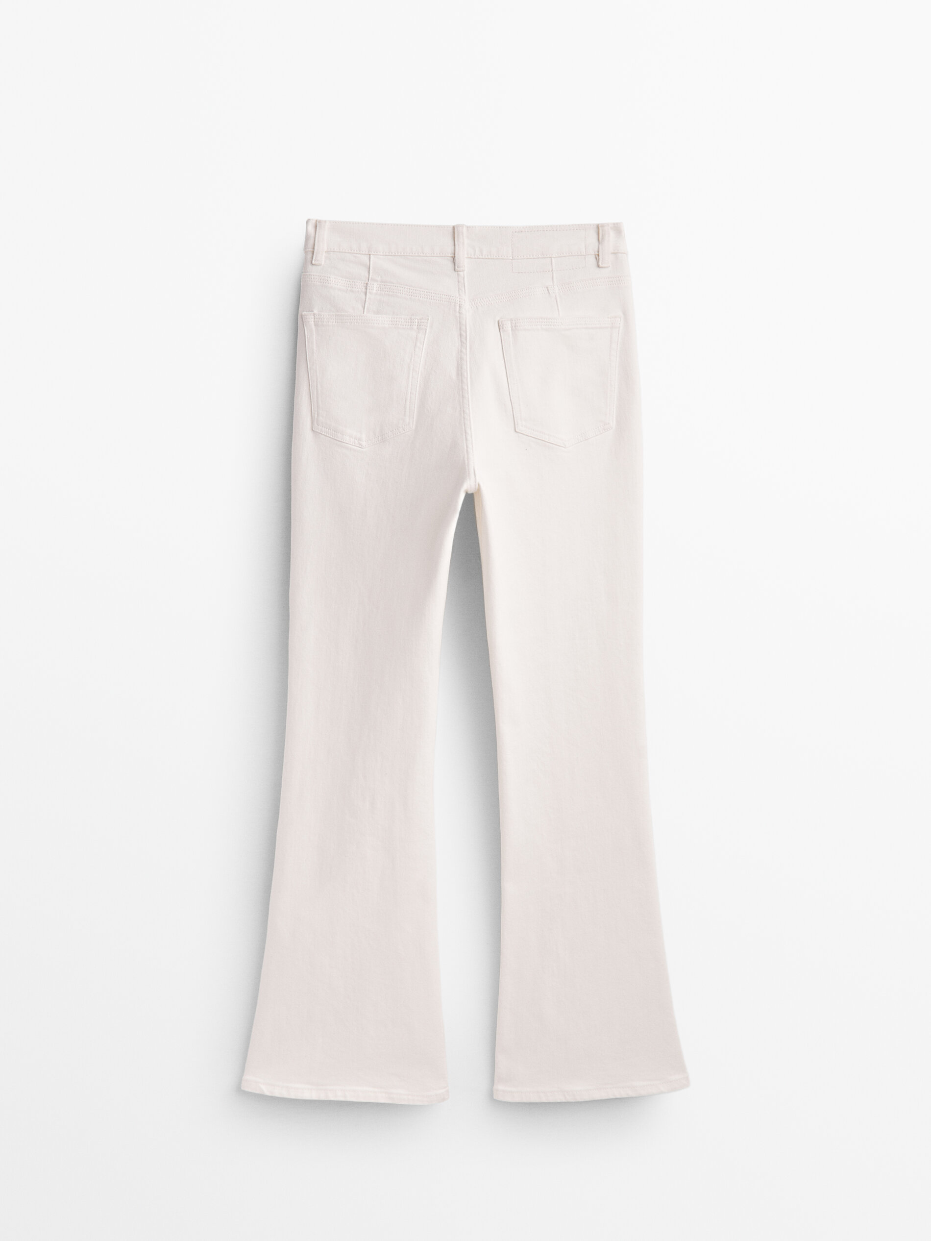 Calça vaquero tiro alto flare - CRUDO