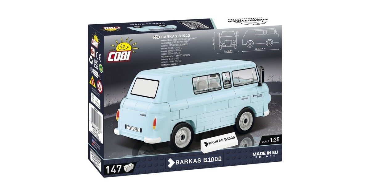 COBIYoungtimer Collection - Barkas B1000 Constructiespeelgoed  (Schaal 1:35)