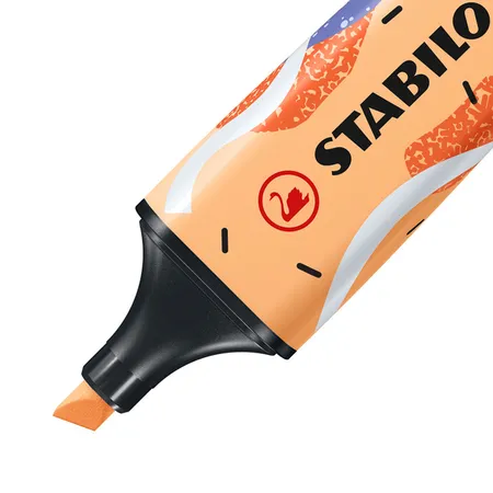 Textmarker - STABILO BOSS ORIGINAL Pastel by Ju Schnee - Einzelstift - sanftes Orange