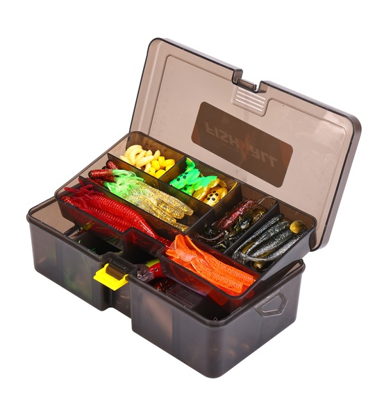 Coffret multi-leurres Fish4All durs, souples et métalliques (348pcs)