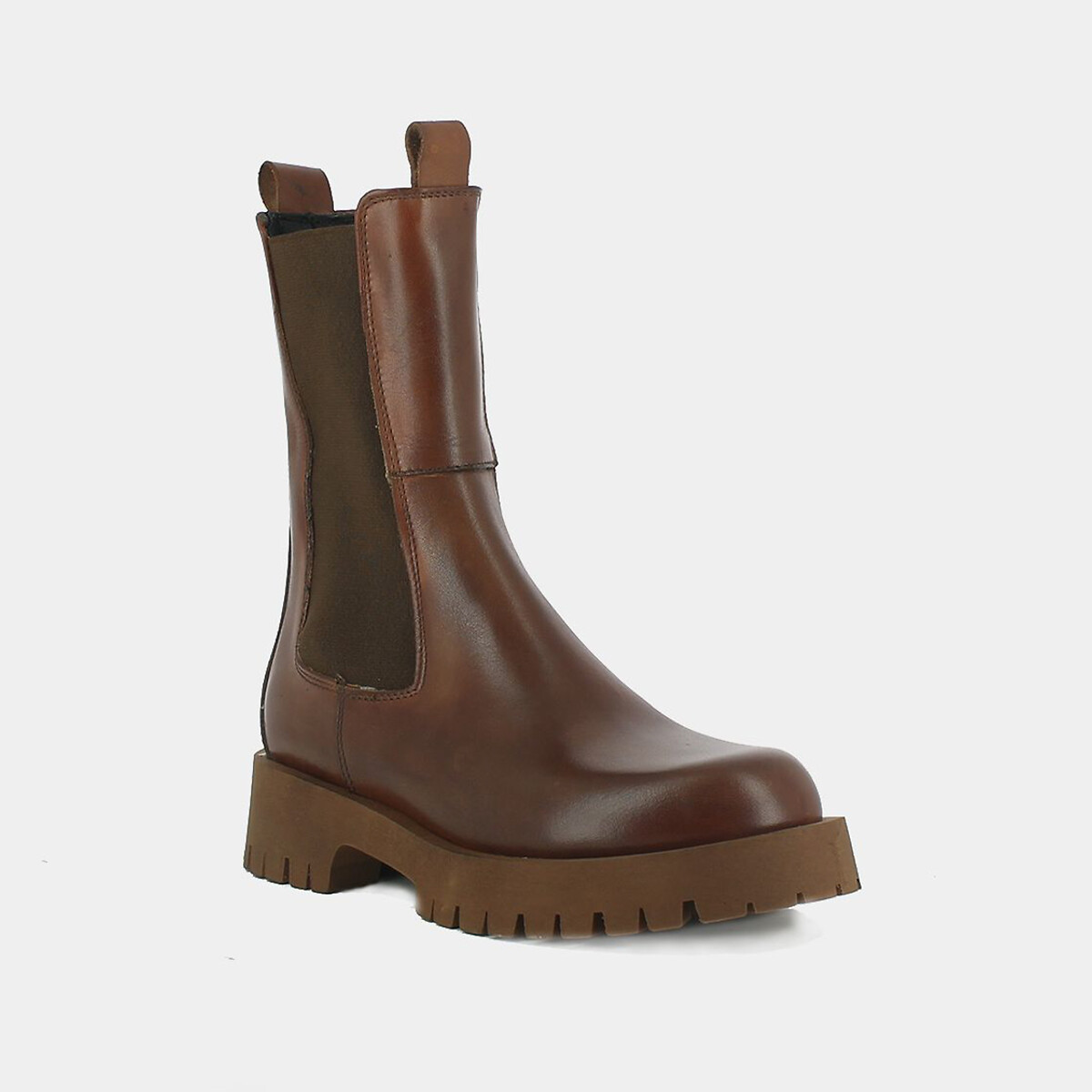 JONAK<br>Botas de couro, cano médio, Ridle