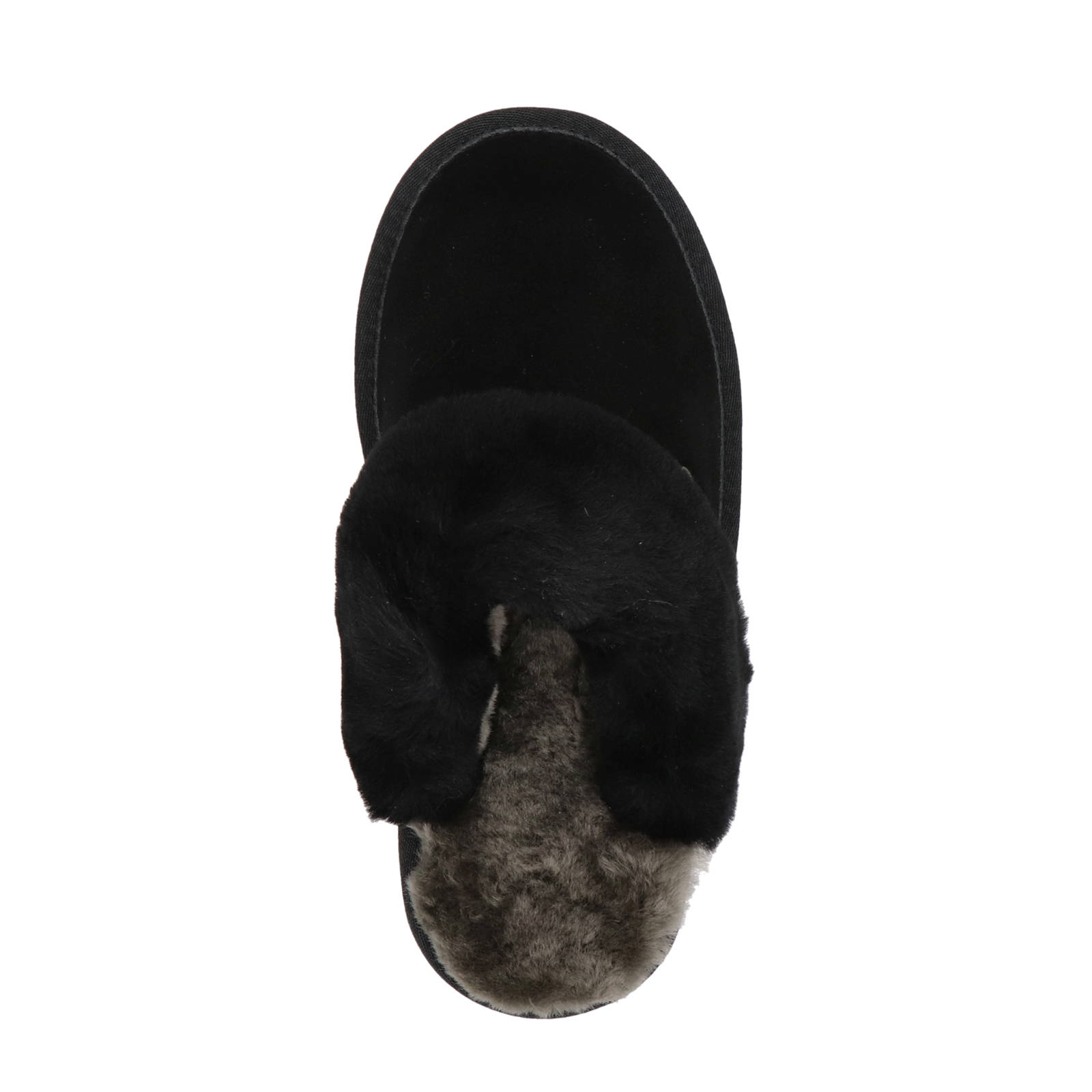 Warmbat Australia leren pantoffels zwart