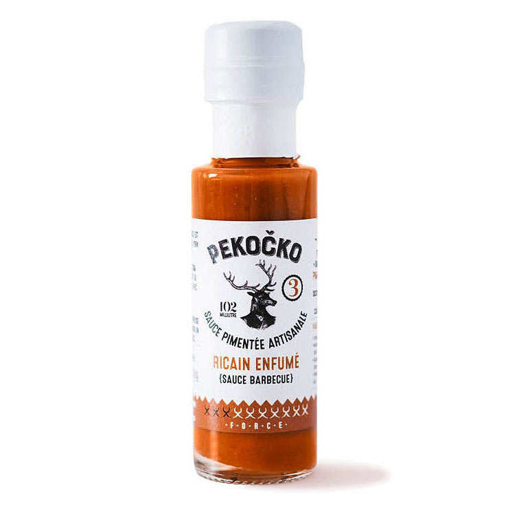 Sauce pimentée - Ricain enfumé - Force 3 - Pekocko