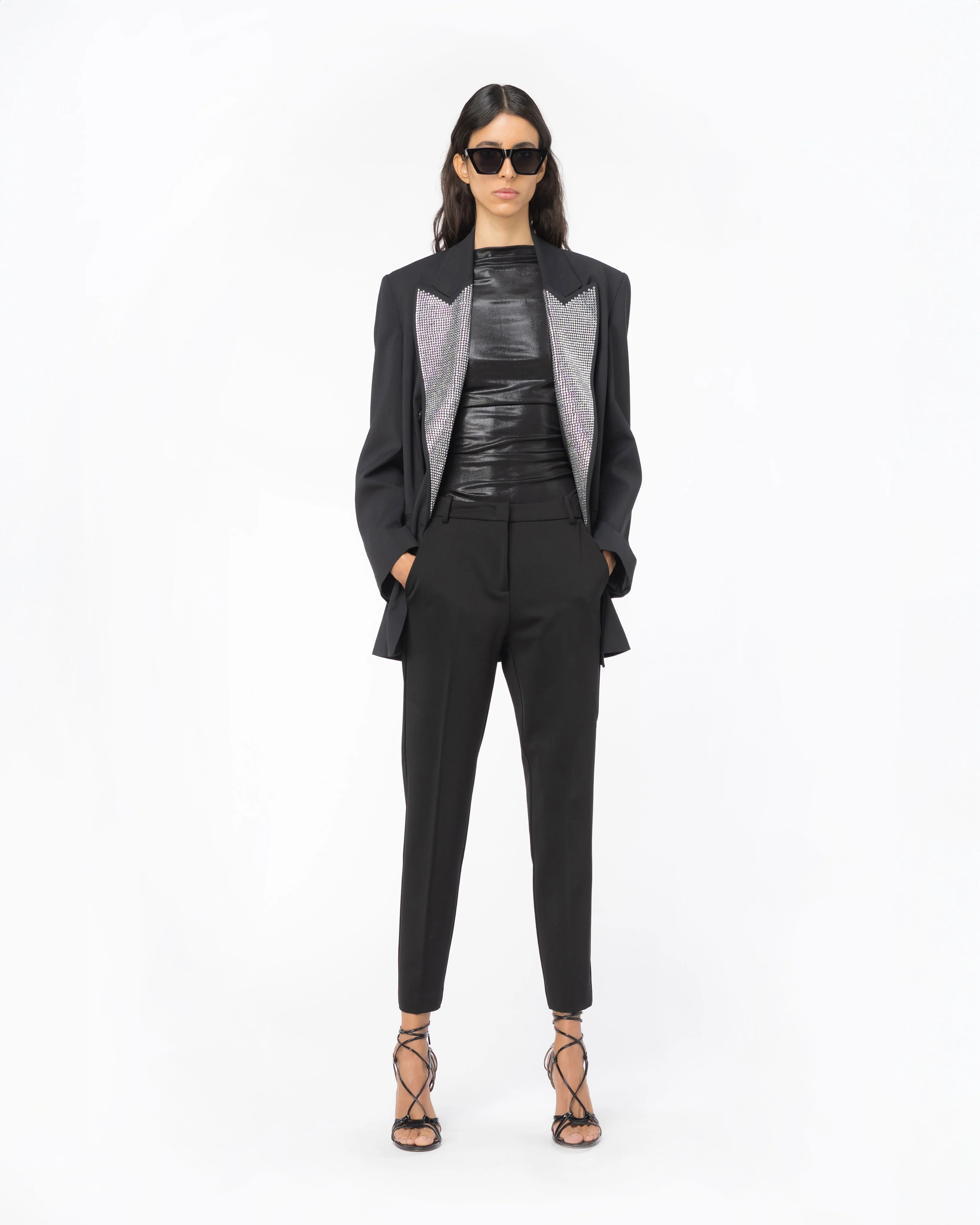 Pantalon cigarette | Noir