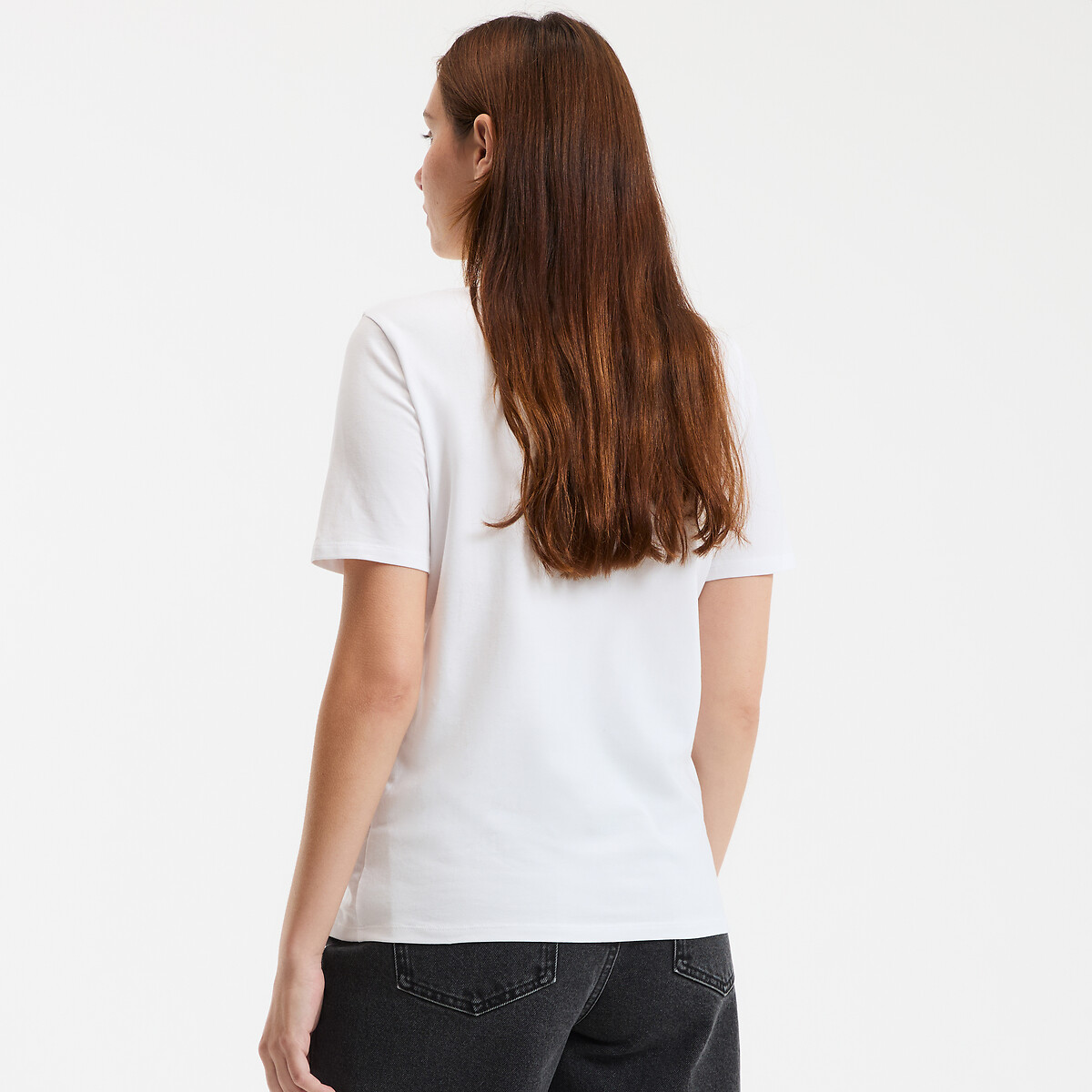 COLEÇÃO LA REDOUTE<br>Camiseta com gola redonda e mangas curtas