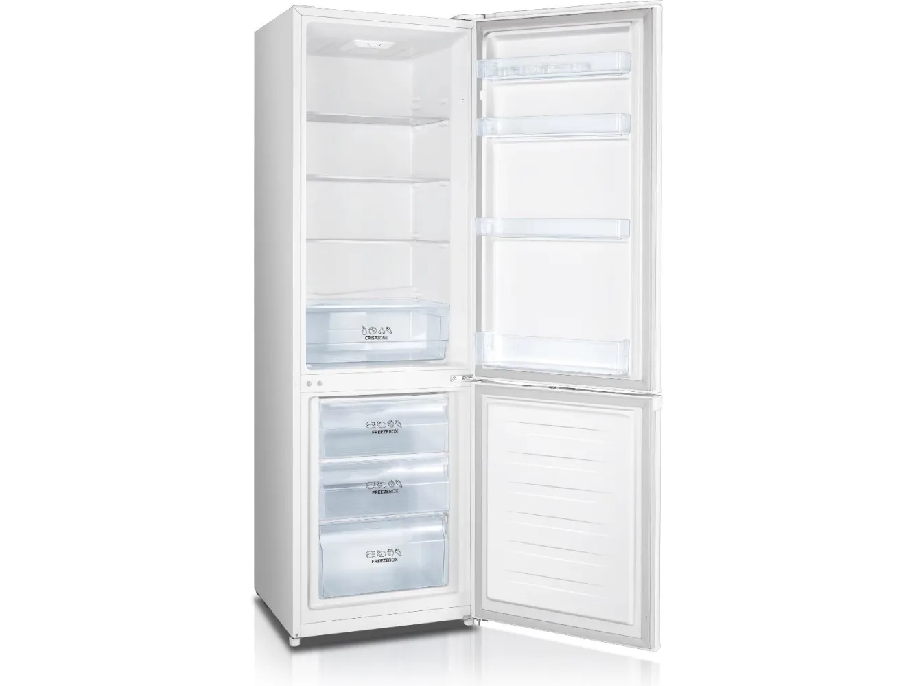 Gorenje RK4182PW4 - Køleskab/fryser - bund-fryser - bredde: 55 cm - dybde: 55.7 cm - højde: 180 cm - 269 liter - Klasse E - hvid