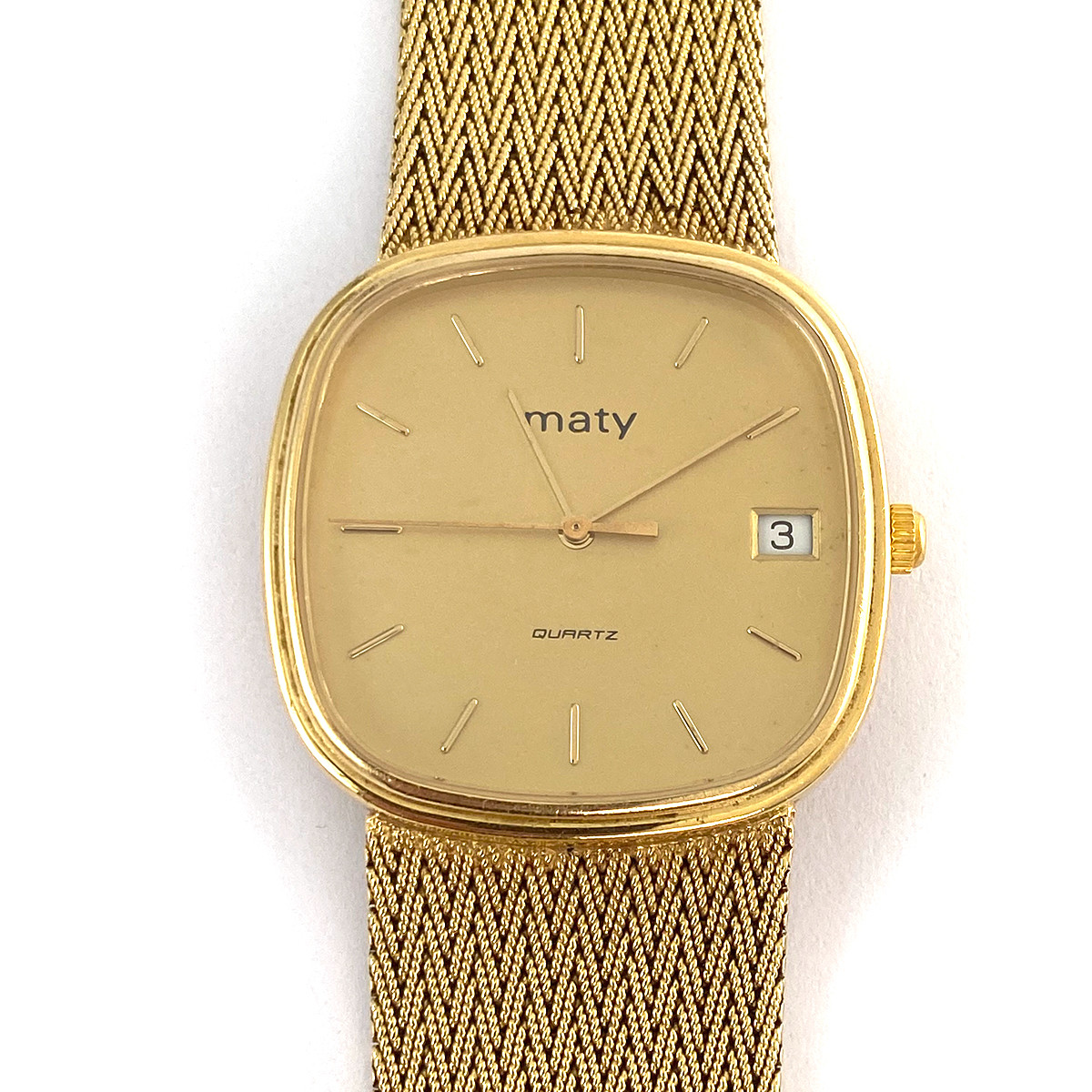 Montre d'occasion or 750 jaune 20 cm