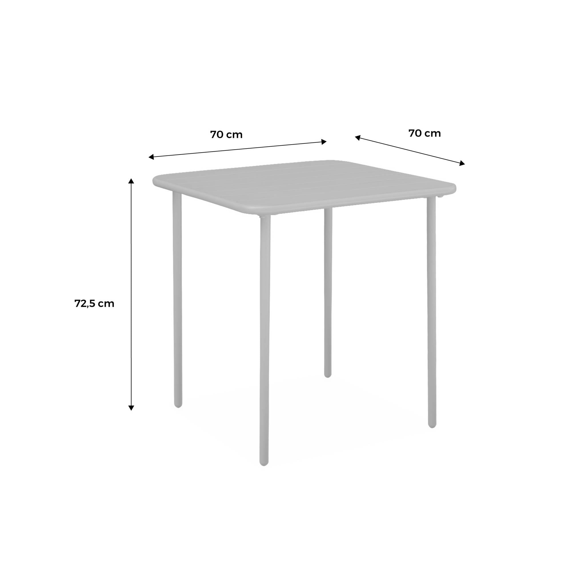 sweeek - Tuintafel 2 plaatsen metaal