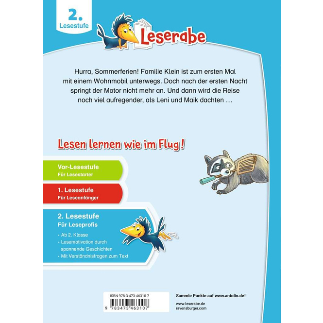 Leserabe - 2. Lesestufe - Unsere verrückten Camping-Ferien