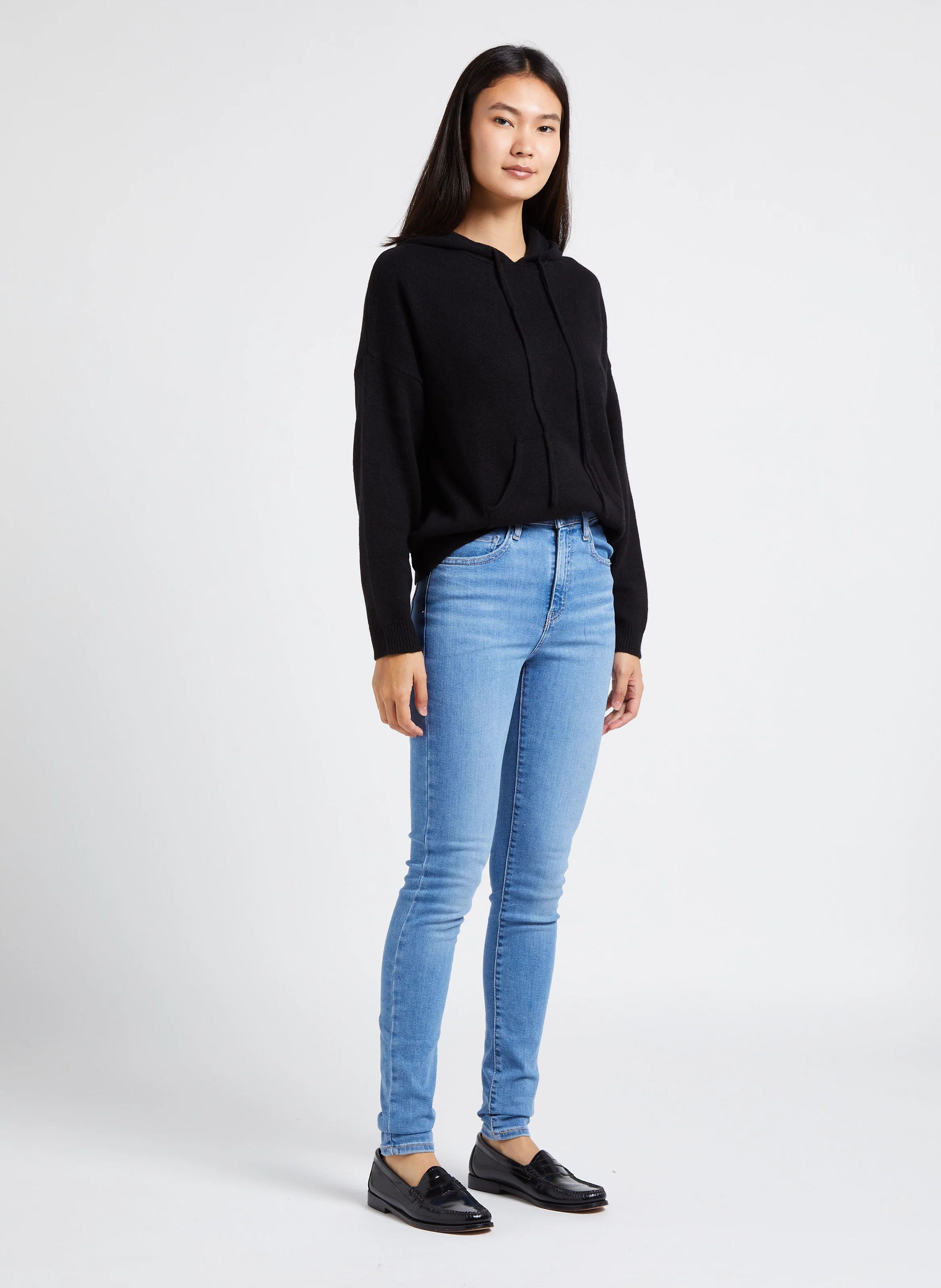 720 HIRISE SUPER SKINNY - Jean skinny taille haute en coton stretch| Jean Délavé