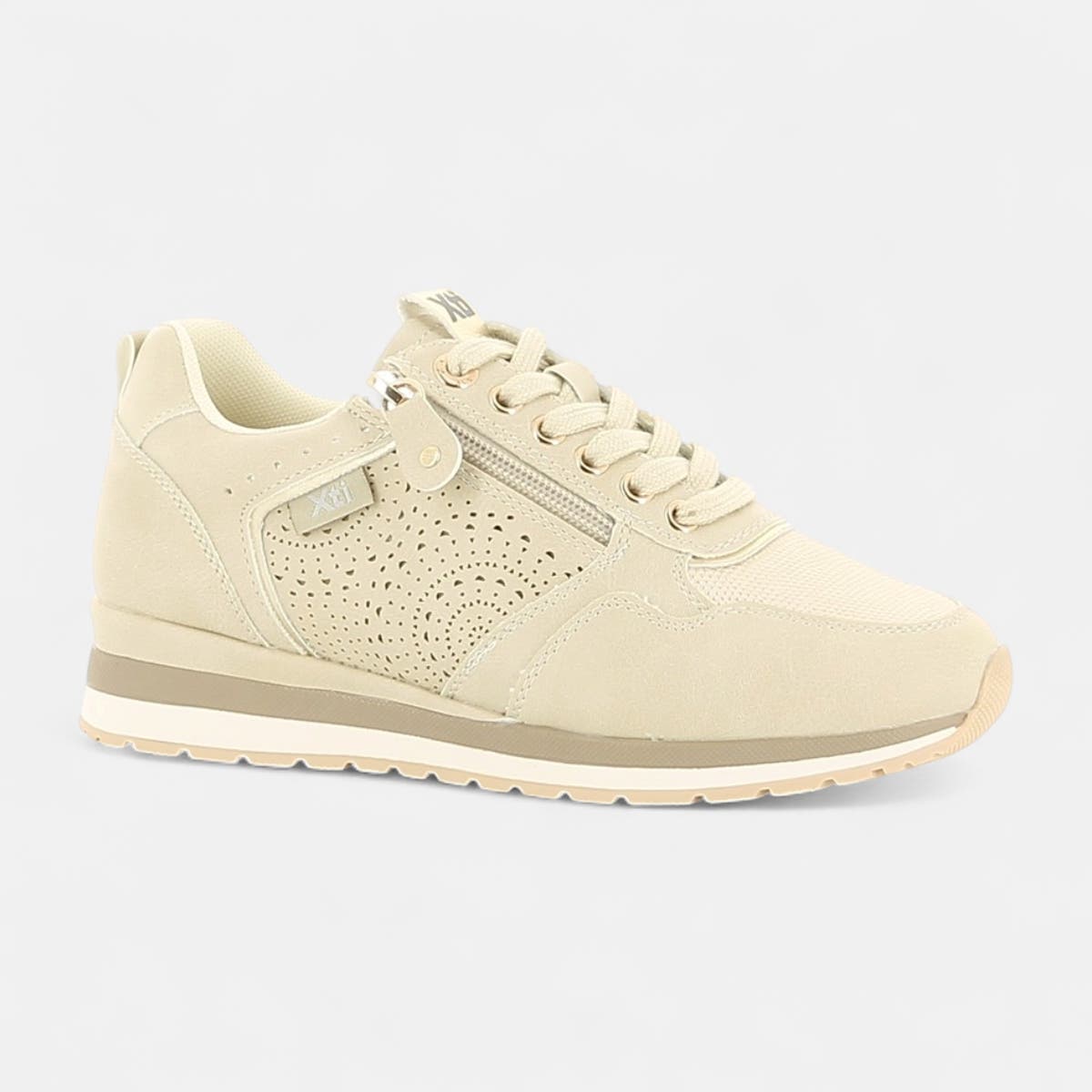 Baskets basses Femme beige