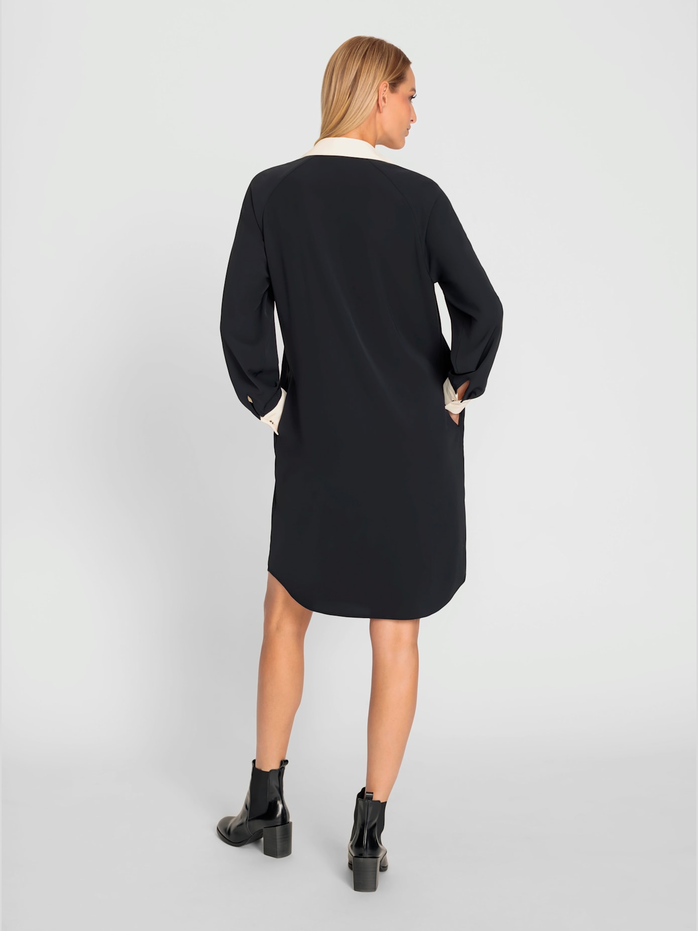 Robe-chemisier jolis contrastes