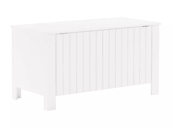 Boîte de rangement avec couvercle RANA blanc bois massif de pin