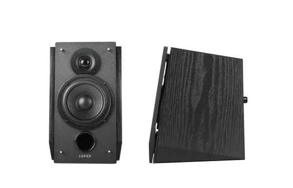 Edifier R1855DB - Højttalere - til PC-hjemmebiograf - trådløs - Bluetooth 5.1 - 70 Watt - 2-vejs - sort