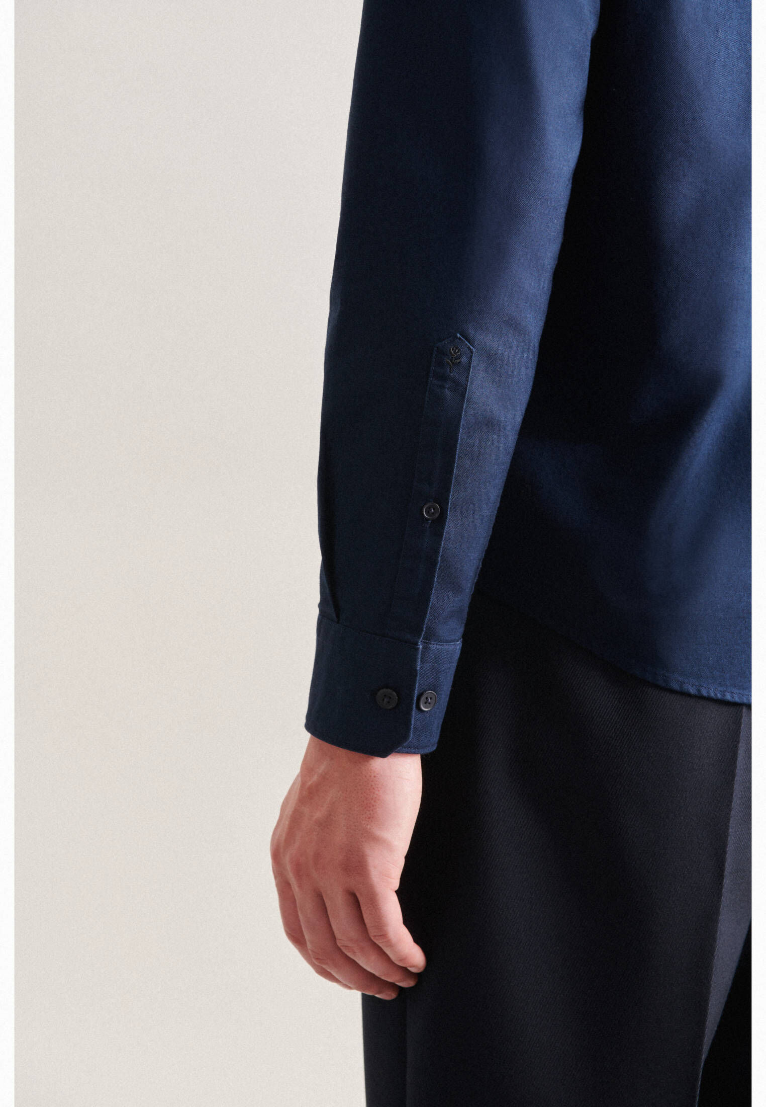 Seidensticker| Herren Casual Hemd Schwarze Rose