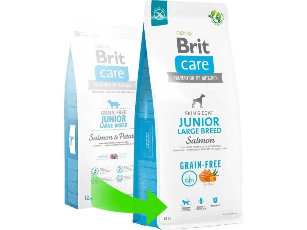 Brit Care Dog Grain-free Junior Large Breed, Salmon, 12 kg