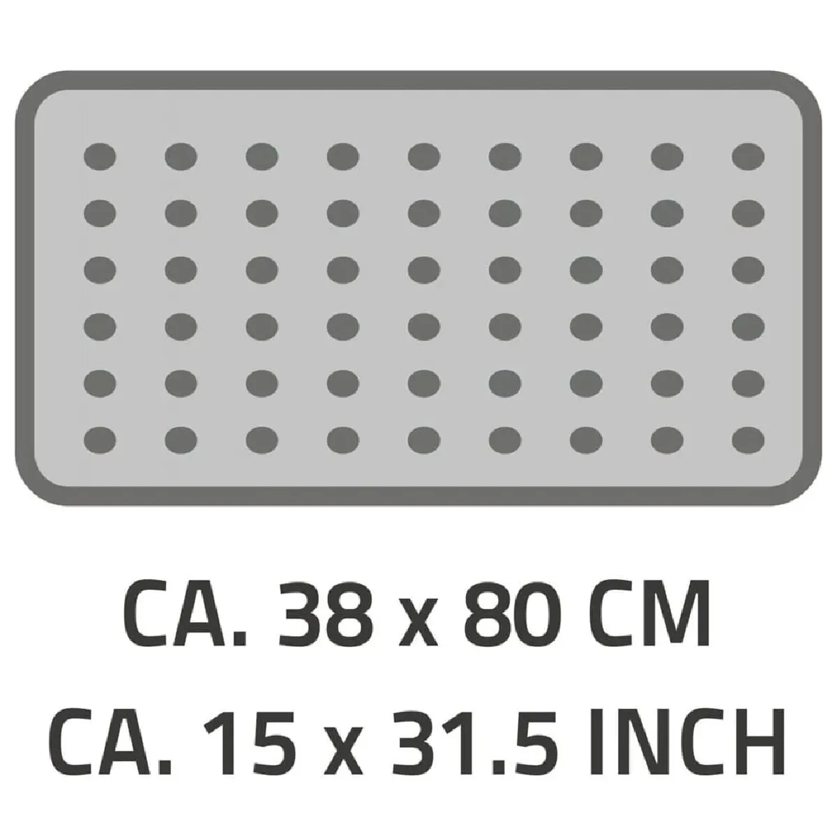 Ridder Tapis de bain antidérapant Playa - Noir