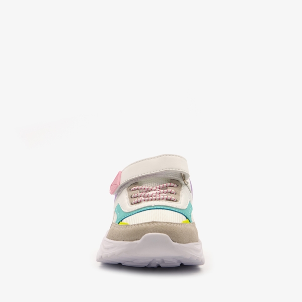 Blue Box meisjes dad sneakers beige met lichtjes