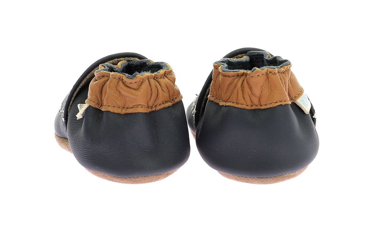 ROBEEZ<br>Pantufas de couro para dentro e para fora