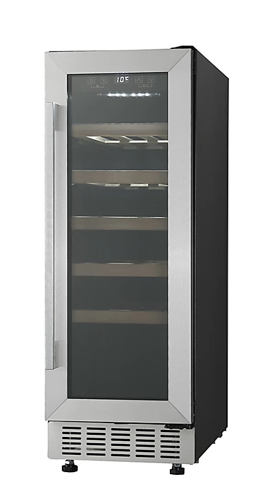 Cave à vin encastrable 20 bouteilles Inox Cooke & Lewis H.87 x L.30 x P.61,5 cm