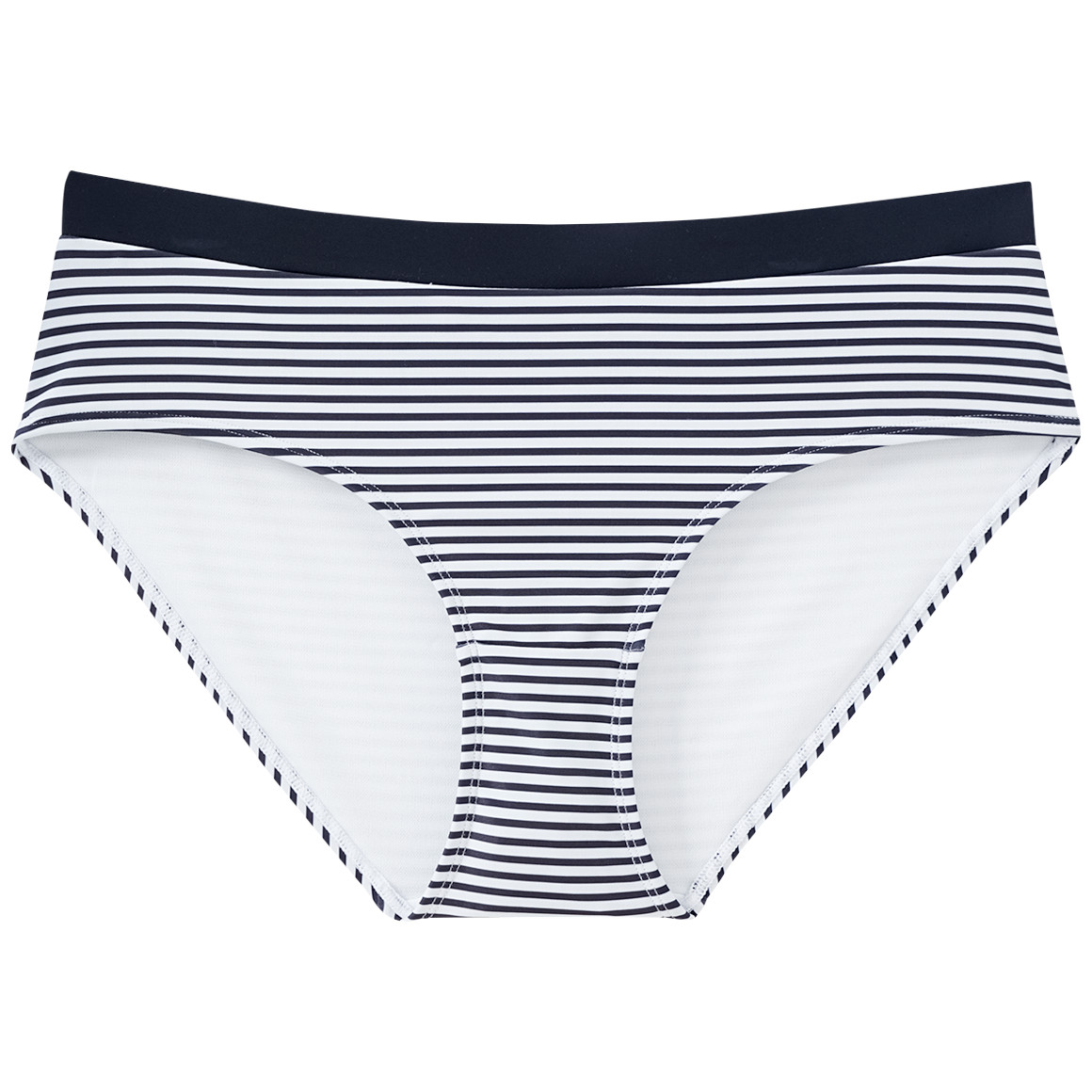 Gina Benotti Damen Bikinipanty im Streifen-Look weiss / dunkelblau