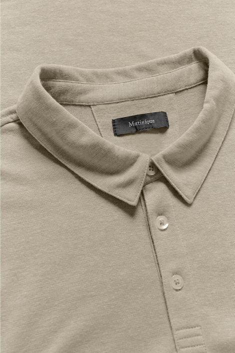 Matinique taupe heren polo