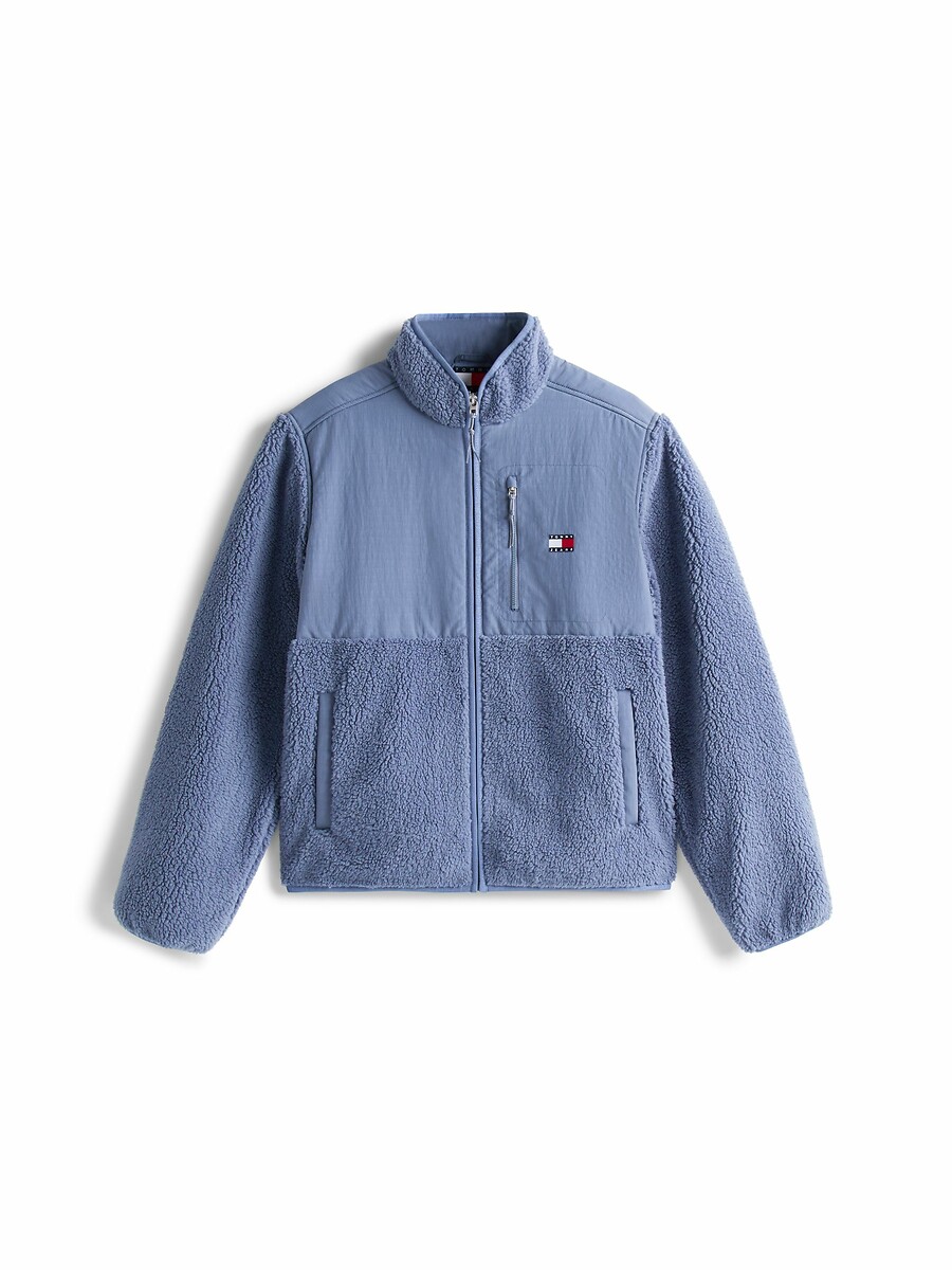 TOMMY JEANS<br>Jaqueta sherpa de tecido duplo