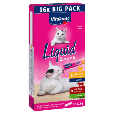 Vitakraft Liquid Snack Multipack Huhn & Rind 16x15g