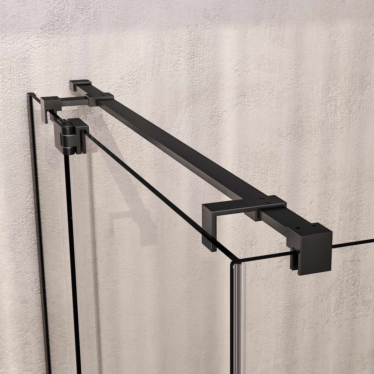 Brauer Stellar douchecabine met draaideur 100x100cm zwart mat