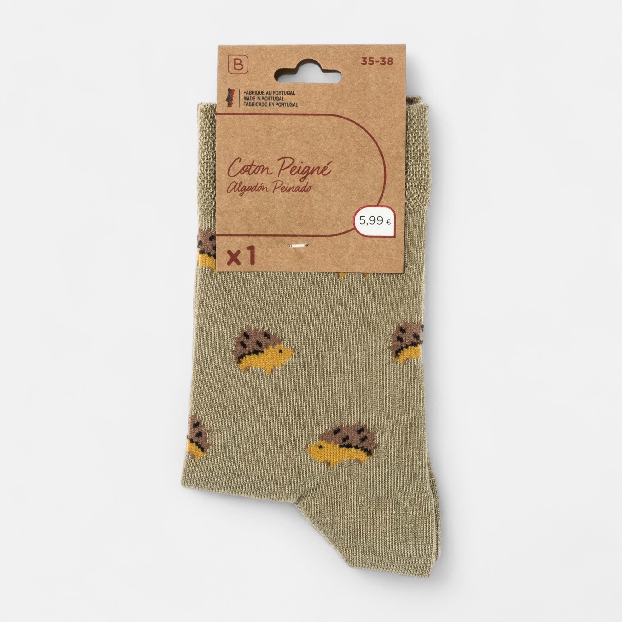 Chaussettes Femme kaki